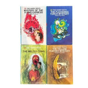 VTG 1970-71 Lot of 4 Hardy Boys Books by Franklin W. Dixon, #s 20, 22, 23, 33 HC